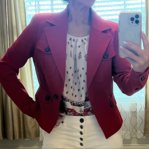 Allison Joy strappy shell cream/red size Small - Picture 5 of 5